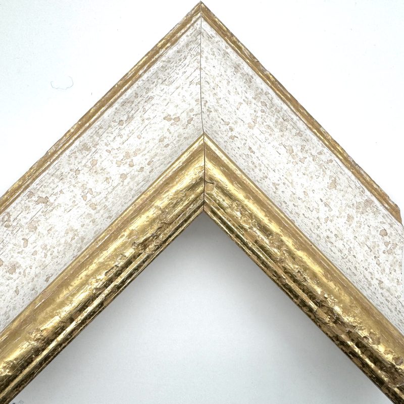 Cornice da tela  oro macchina  bianco-oro  art. 006A00392