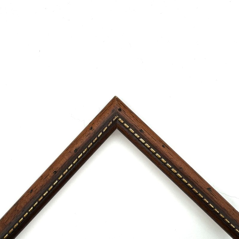 Cornice noce a.p. pastellato noce-filo-oro art. 050A2022AP