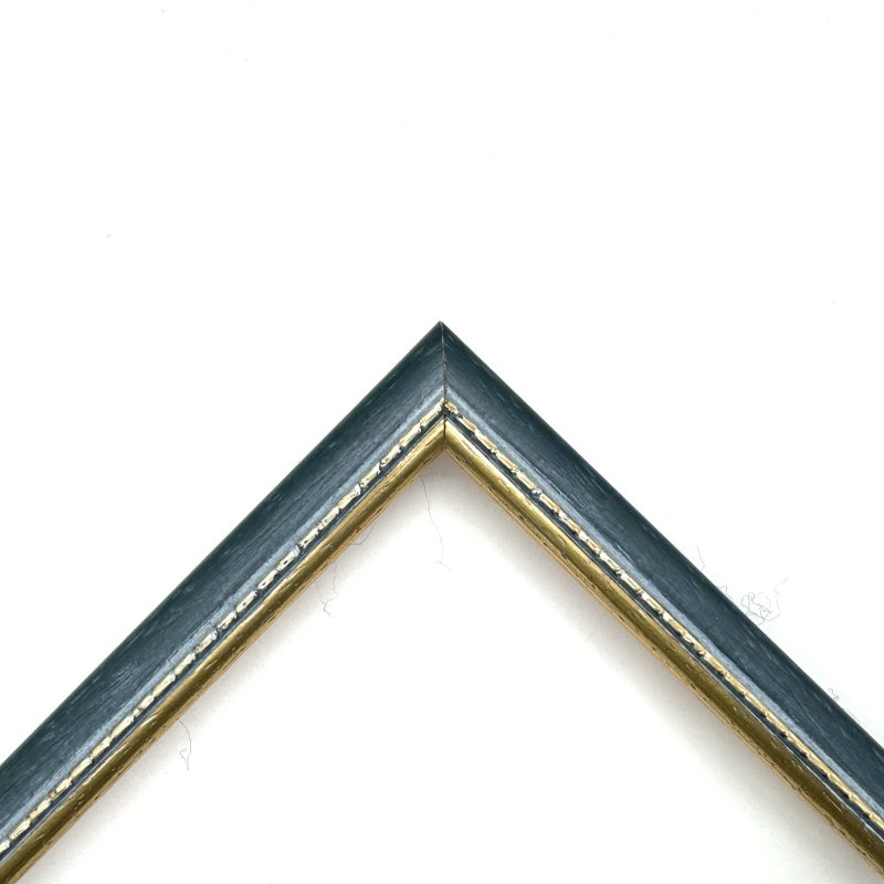 Cornice colorato oro macchina pastellato blu art. 050ABLU2CE