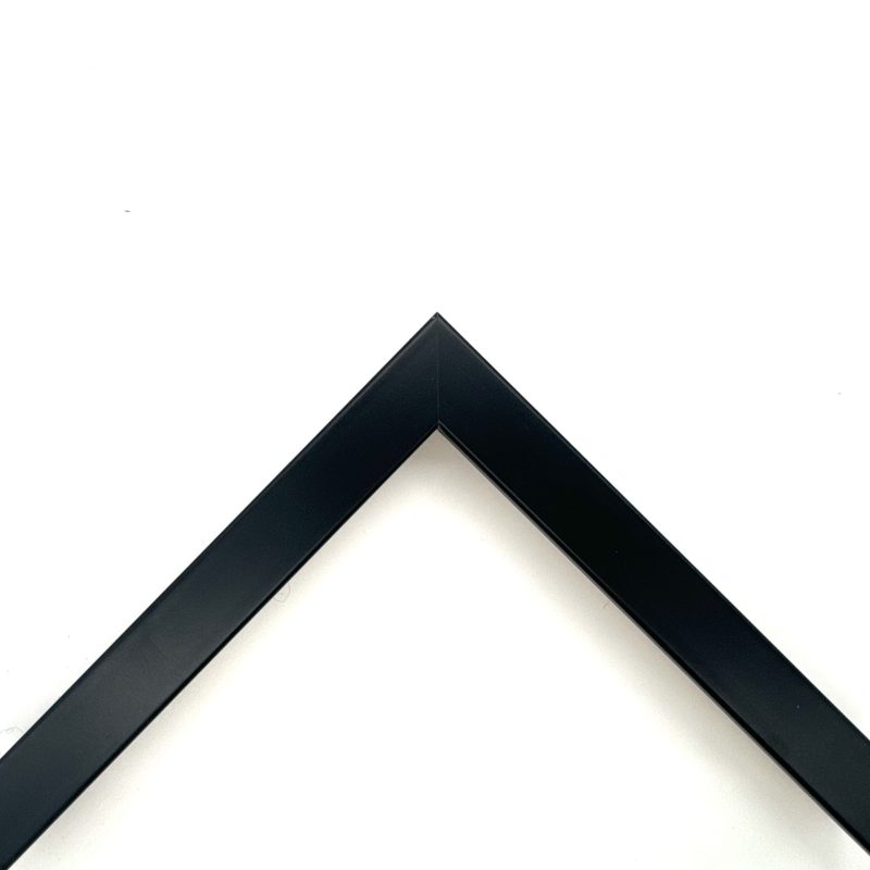 Cornice a cubotto  laccato opaco  nero  art. 171722OP