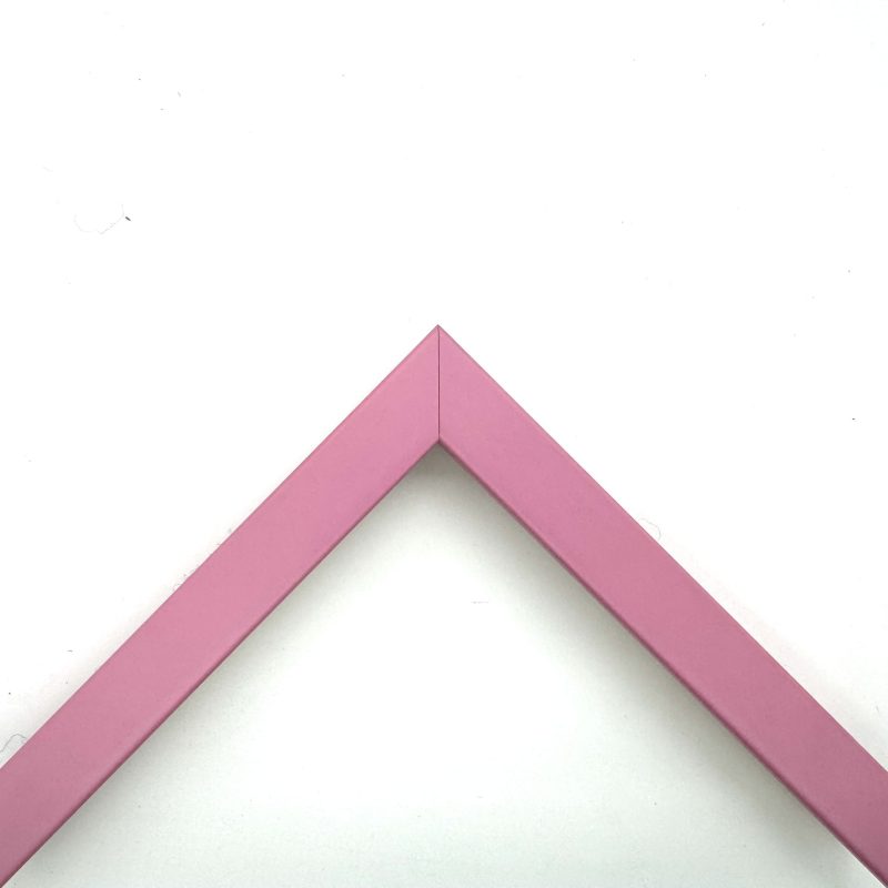 Cornice a cubotto colorato laccato opaco  rosa  art. 17174OP