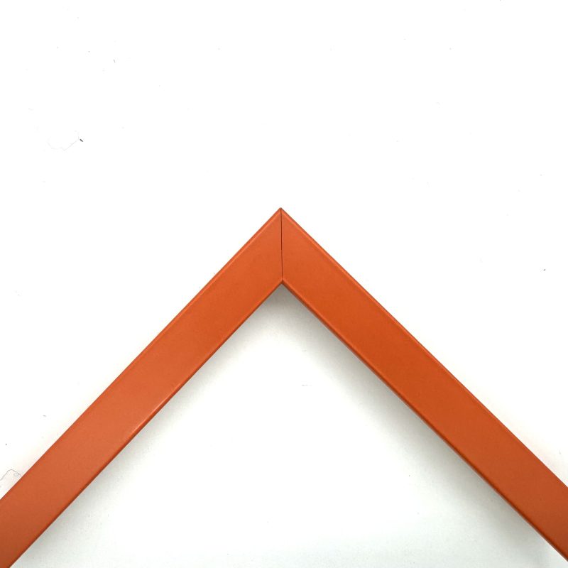 Cornice a cubotto colorato laccato opaco  arancio  art. 17177OP