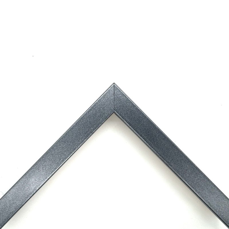 Cornice a cubotto colorato laccato opaco  grigio  art. 1717DARKMETAL