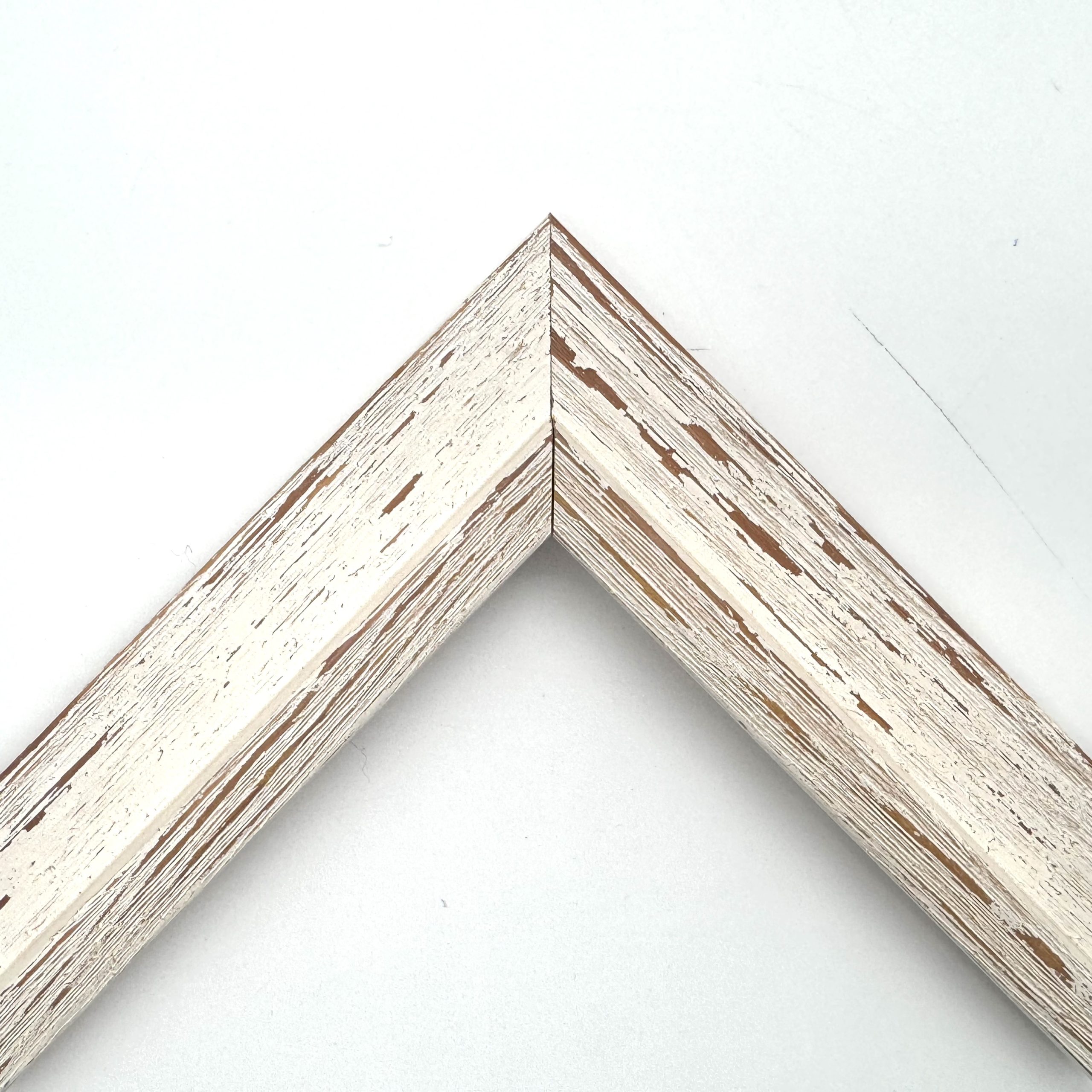 Cornice graffiata shabby bianco-giallo art. 223RFB200