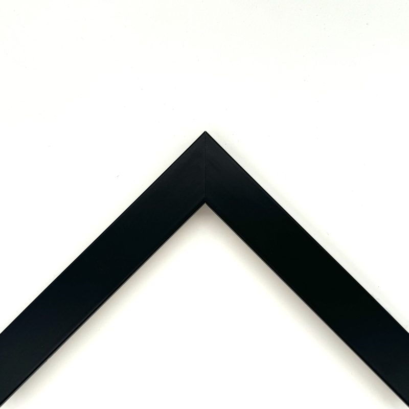 Cornice piatta laccato opaco nero art. 251522OP