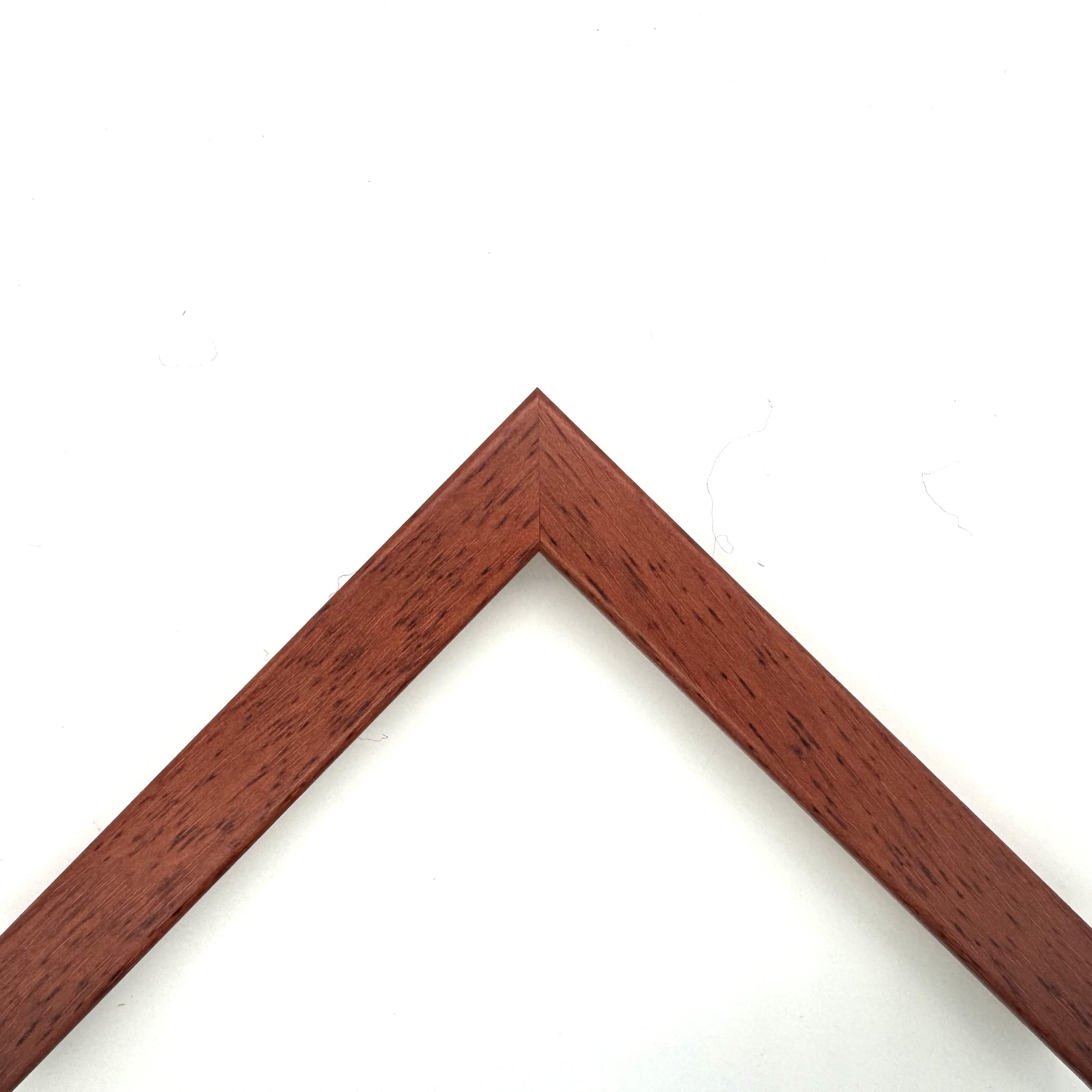 Cherry coloured smooth finish matte lacquered flat mouldings art. 28AB755OP