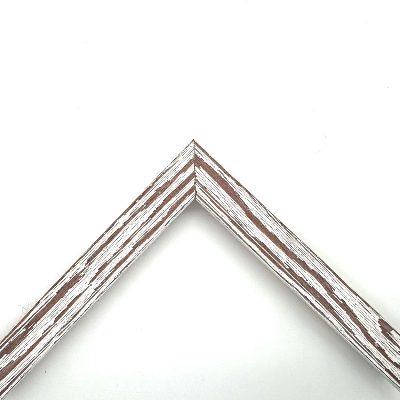 Cornice piatta colorato graffiata  noce  art. 28FB017GR