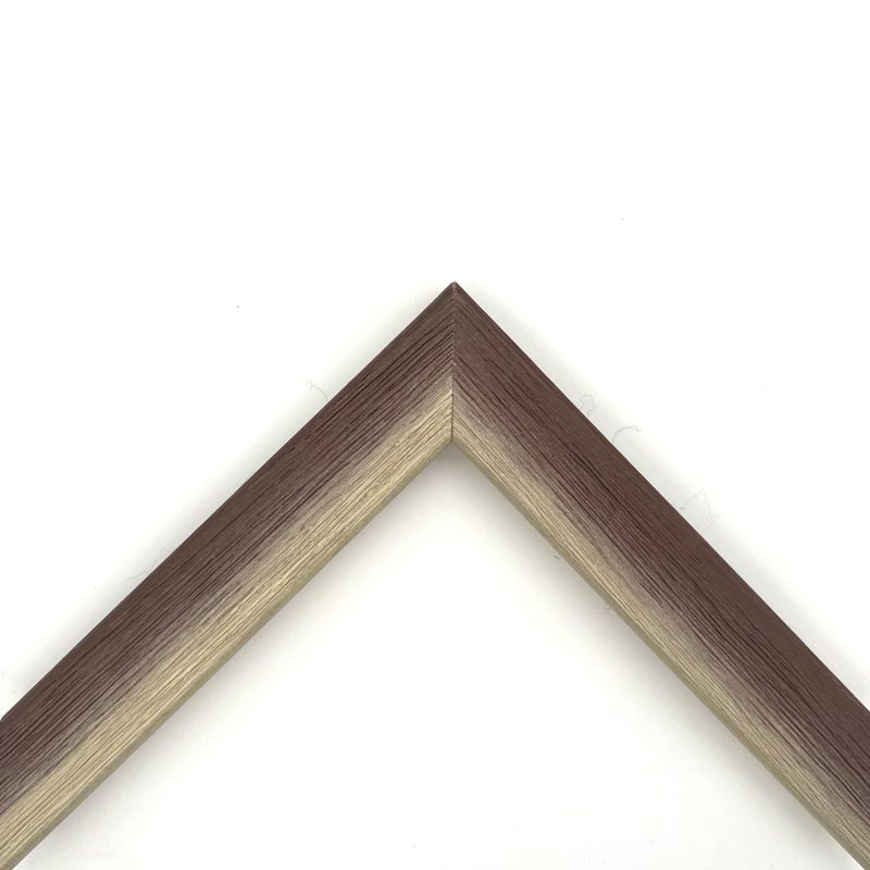 Cornice graffiata bicolore bianco-marrone art. 30RSABIGR