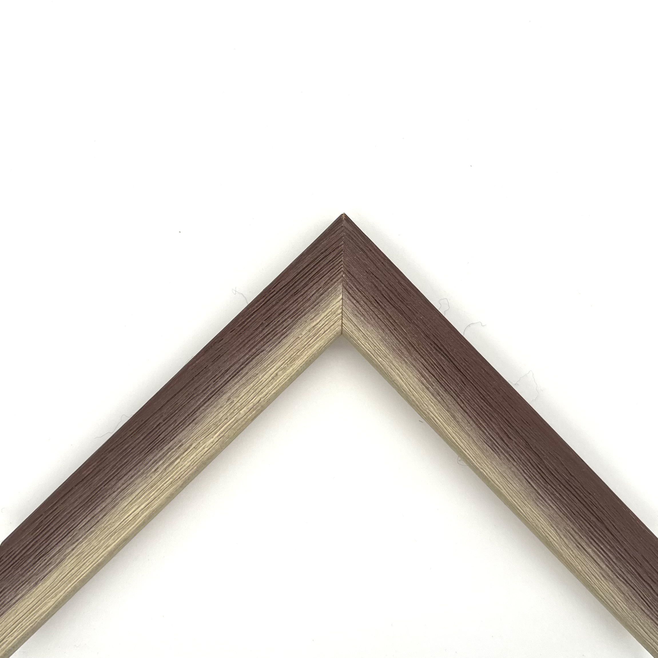 Cornice graffiata bicolore bianco-marrone art. 30RSABIGR