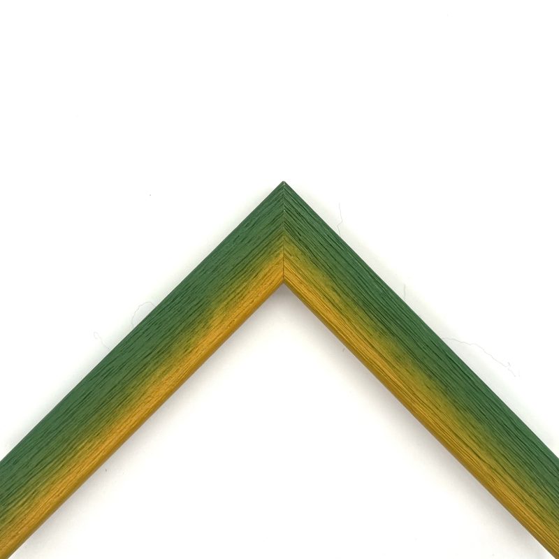 Cornice graffiata bicolore giallo-verde art. 30RSAGYGR
