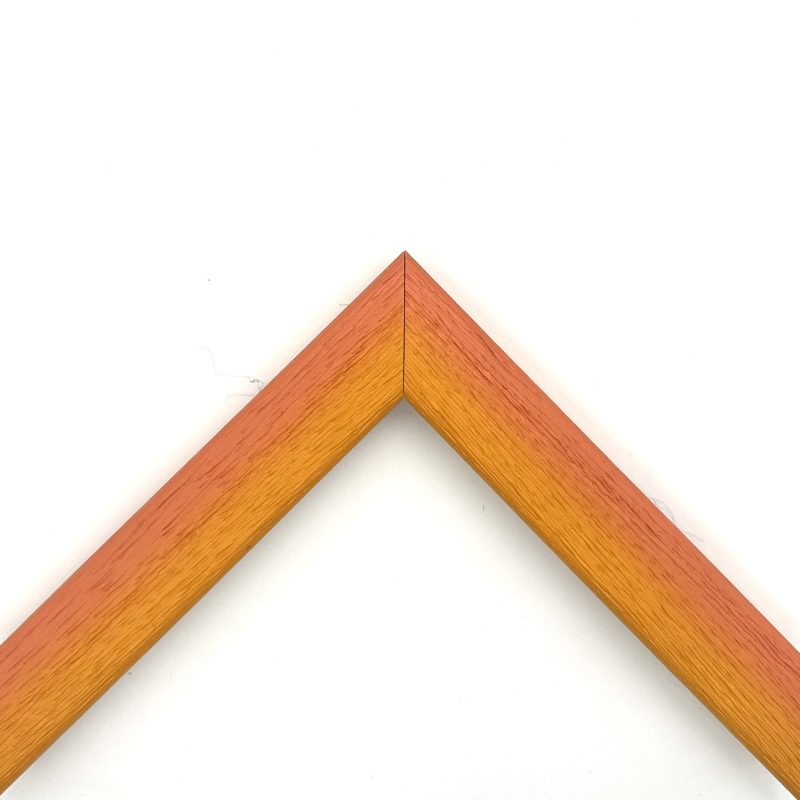 Cornice graffiata bicolore arancio-giallo art. 30RSAOYGR