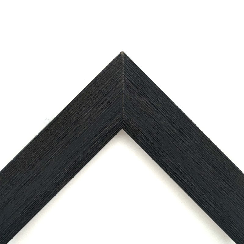 Cornice piatta  graffiata  nero  art. 40RB194GR