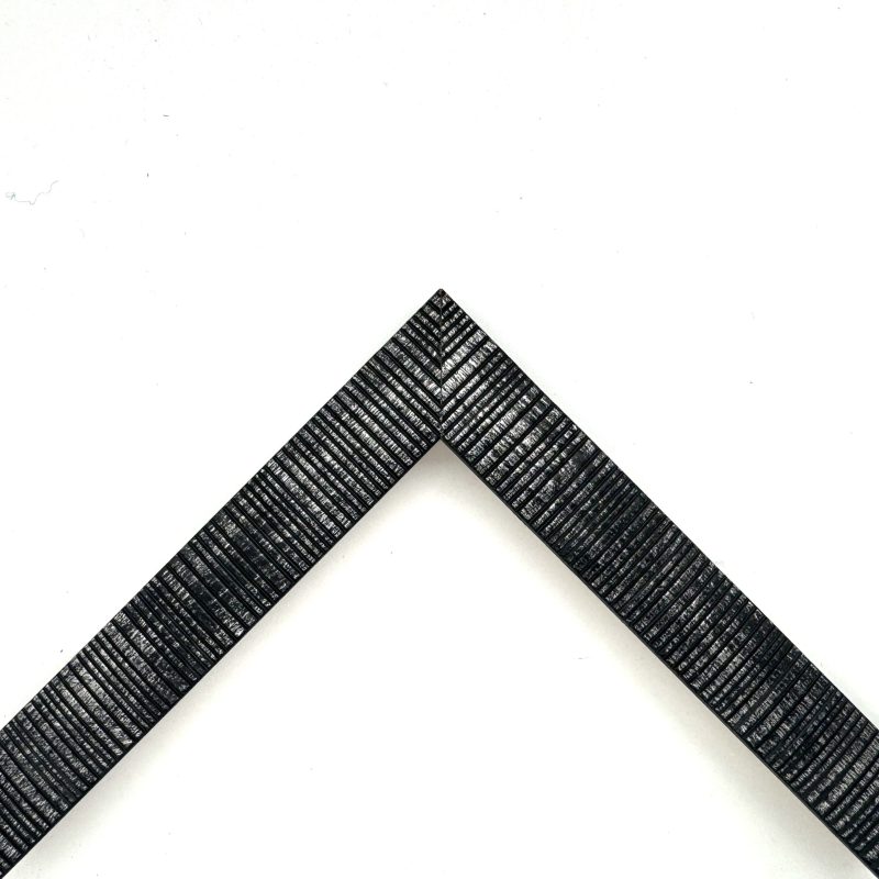 Cornice etnico pellicola stampata nero-argento art. 427STA22SS