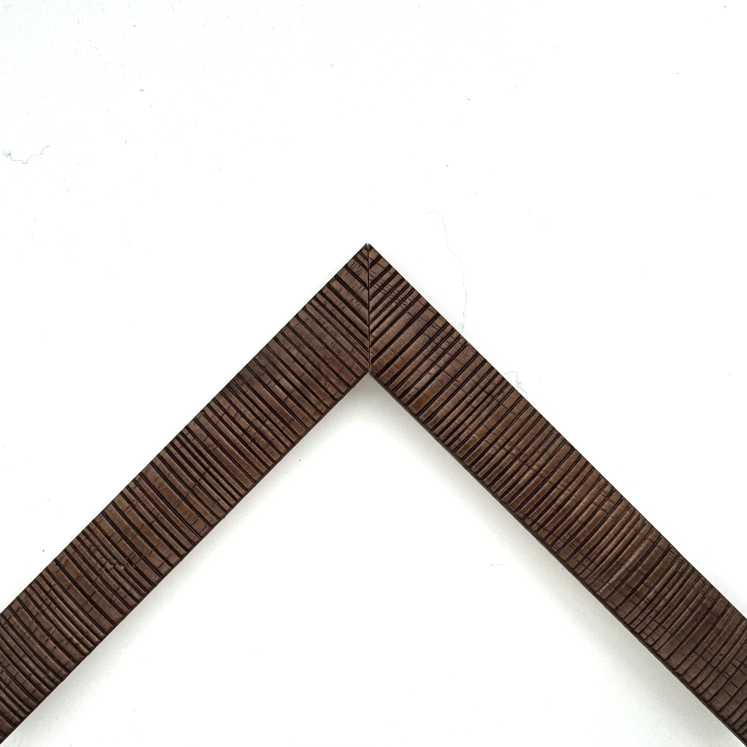 Brown coloured embossed texture open grain mouldings art. 427STAB016