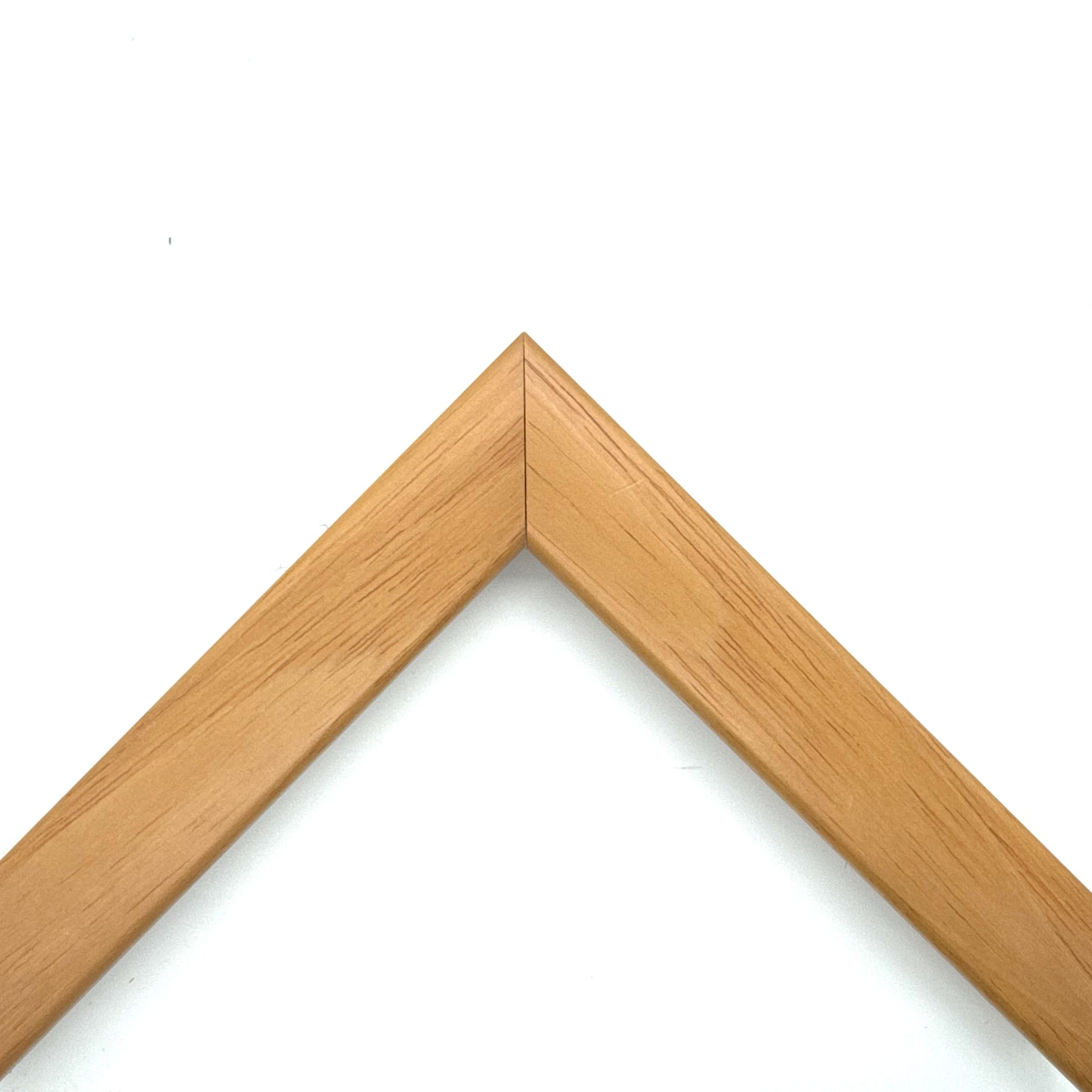 Wood coloured smooth finish matte lacquered mouldings art. 454NATOP