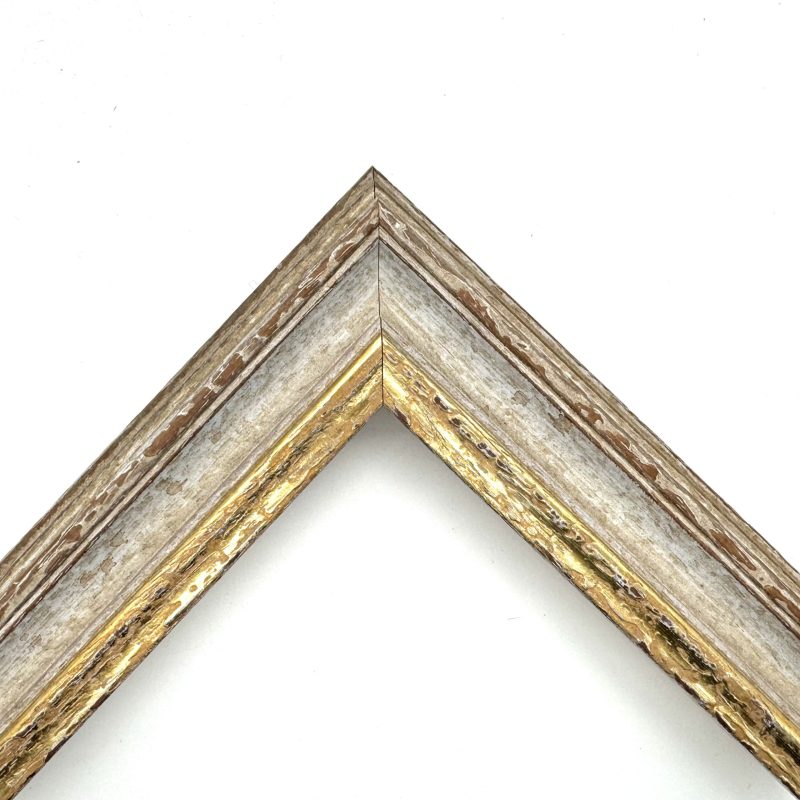 Cornice sagomata oro macchina filo oro bianco art. 5281020502