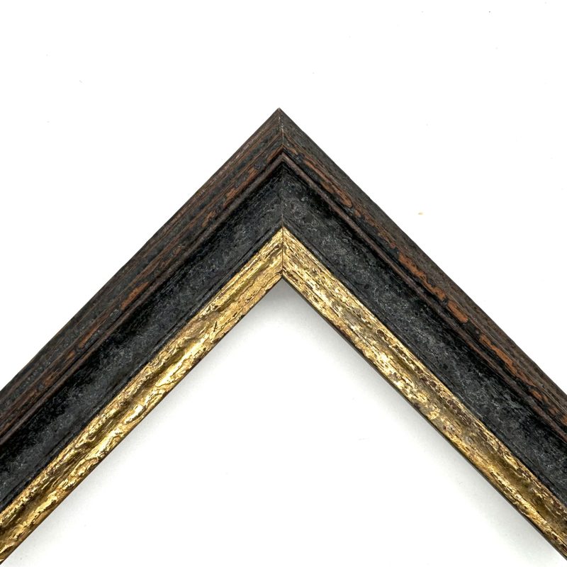 Cornice sagomata oro macchina filo oro nero art. 528102222