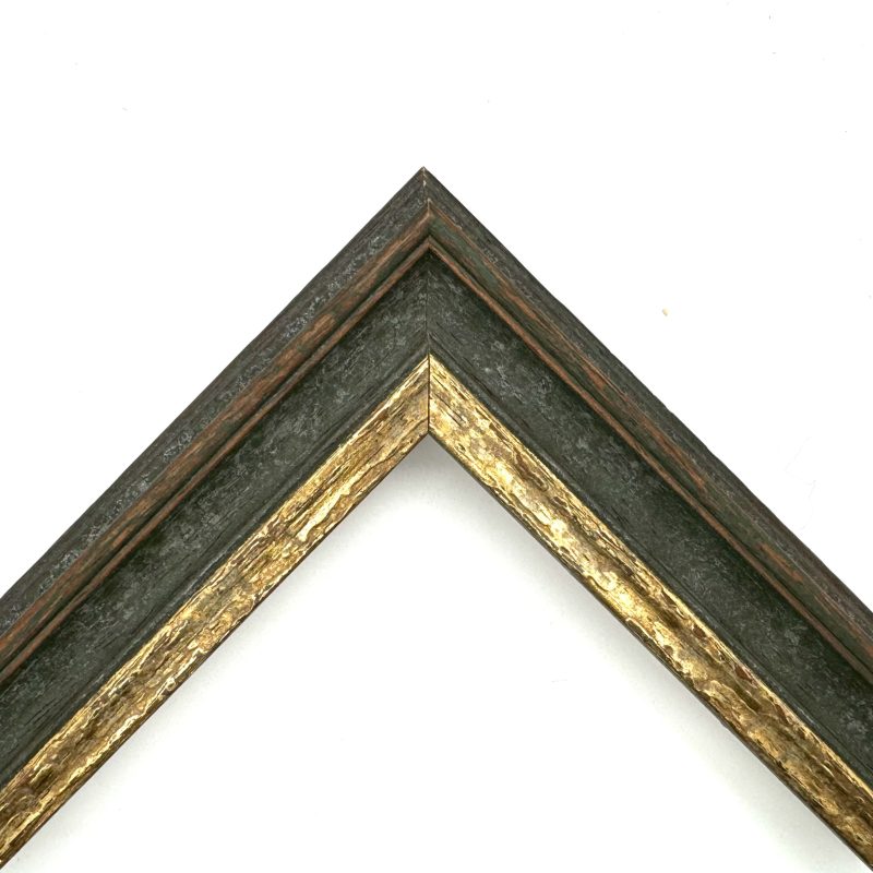 Cornice sagomata oro macchina filo oro verde art. 528102442