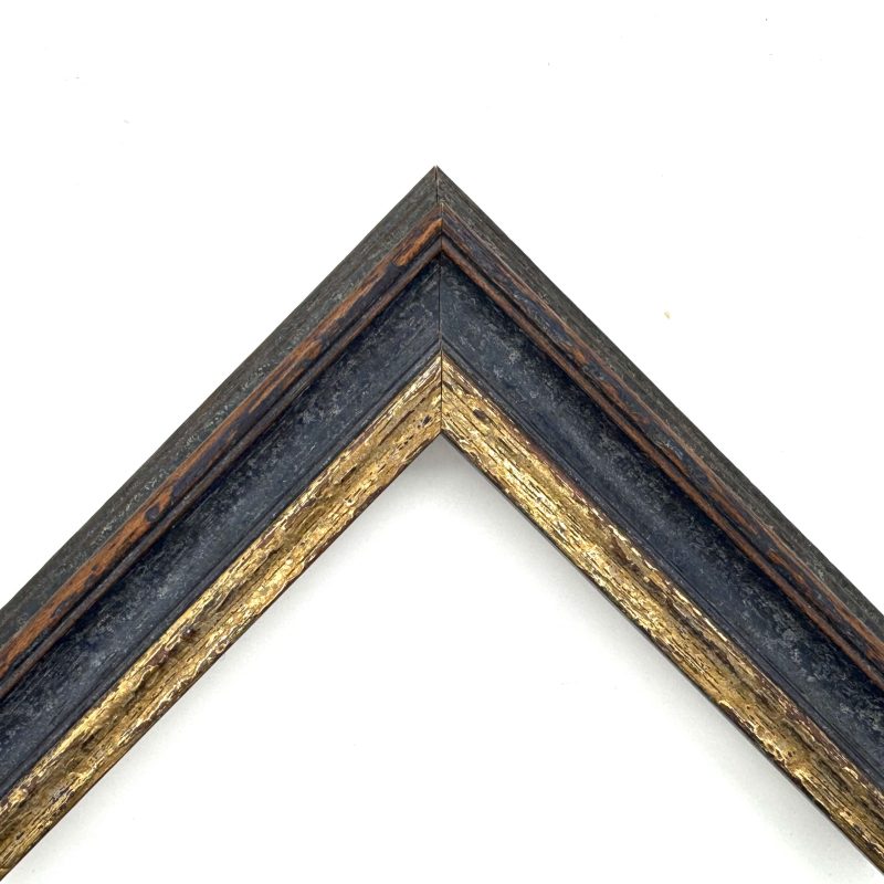 Cornice sagomata oro macchina filo oro blu art. 528102552