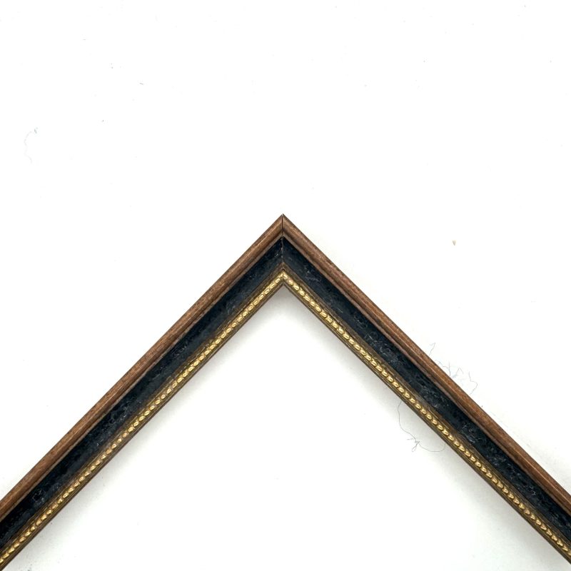 Cornice oro macchina pastellato nero-oro art. 548102222