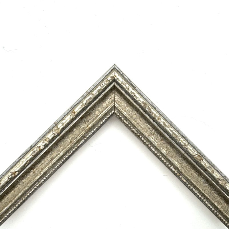 Cornice oro macchina pastellato argento art. 549ARG