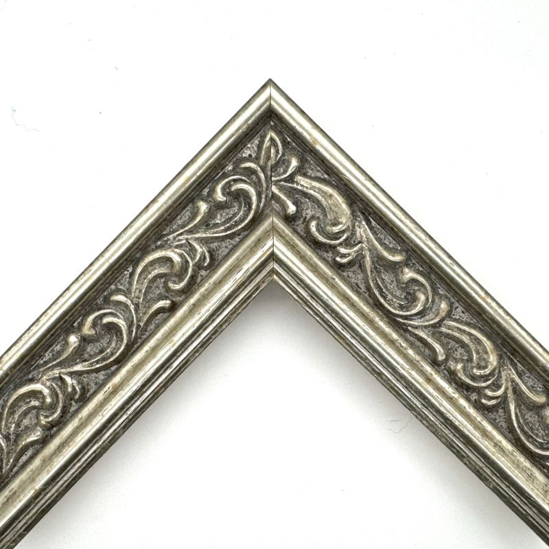 Cornice oro macchina pastellato argento art. 558PAARG