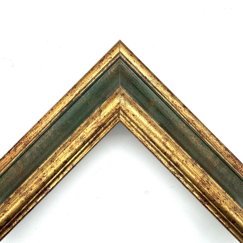 Cornice da tela  pellicola  verde-oro  art. 8247F44H