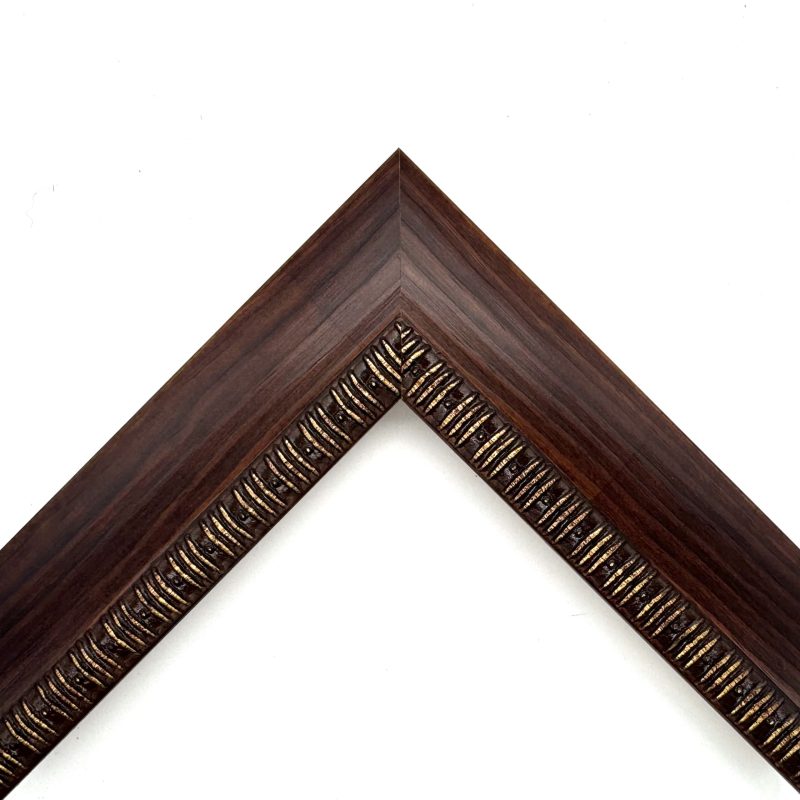 Cornice pellicola pastellata noce-oro art. 93R6FP0102