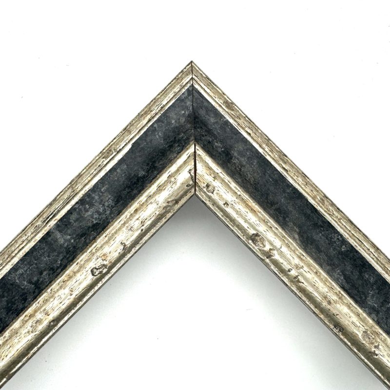Cornice da tela oro macchina martellata nero-arg art. ECA0022A