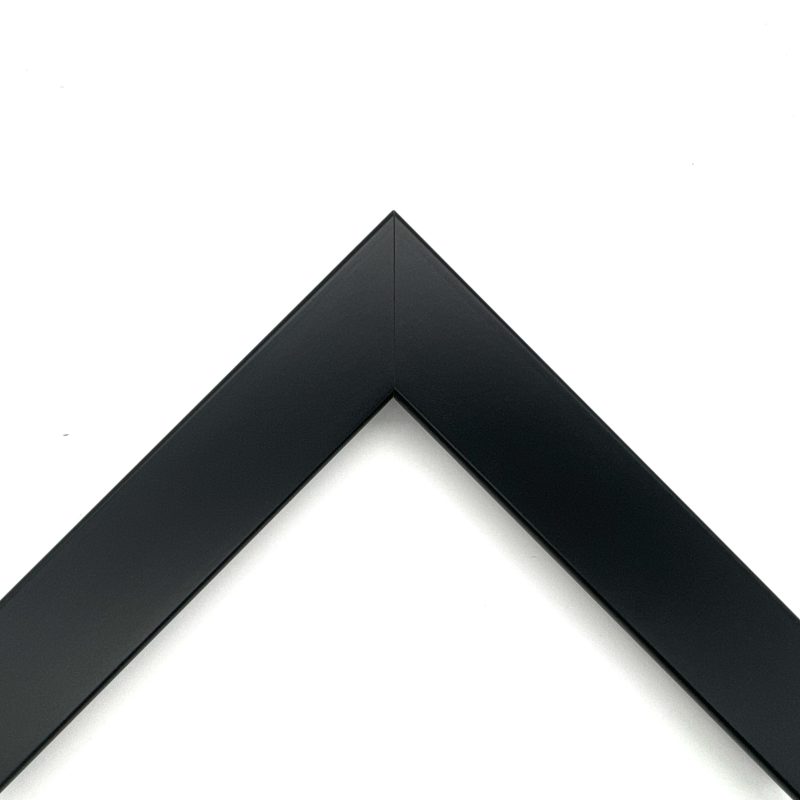 Cornice piatta laccato opaco nero art. 29A22OP
