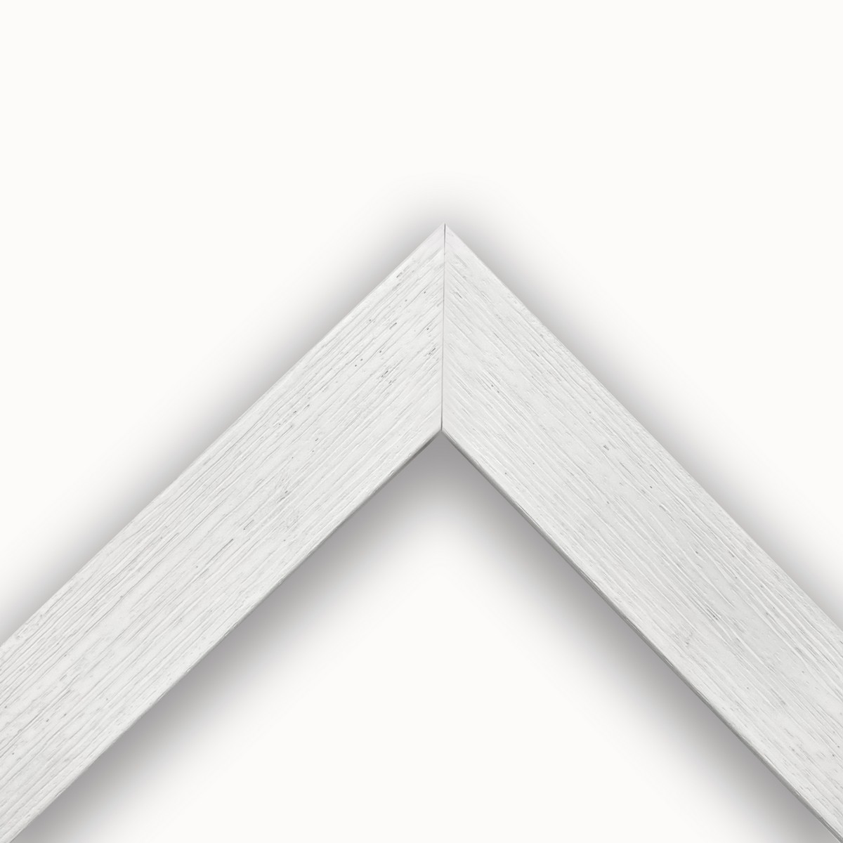 White embossed texture open grain flat mouldings art. 1335ST40AB050K