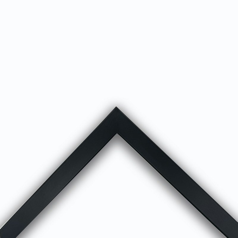 Cornice a cubotto laccato opaco nero art. 1515F22OP