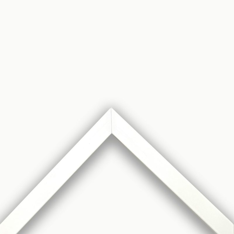 Cornice a cubotto laccato opaco bianco art. 1515F39OP