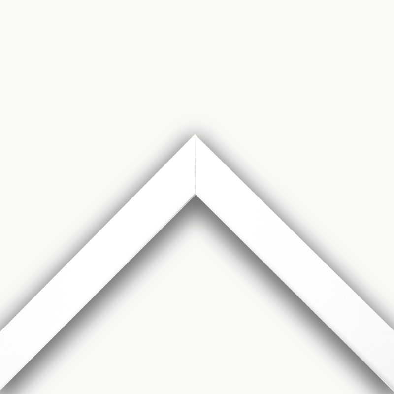 Cornice piatta laccato opaco bianco art. 28A39OP