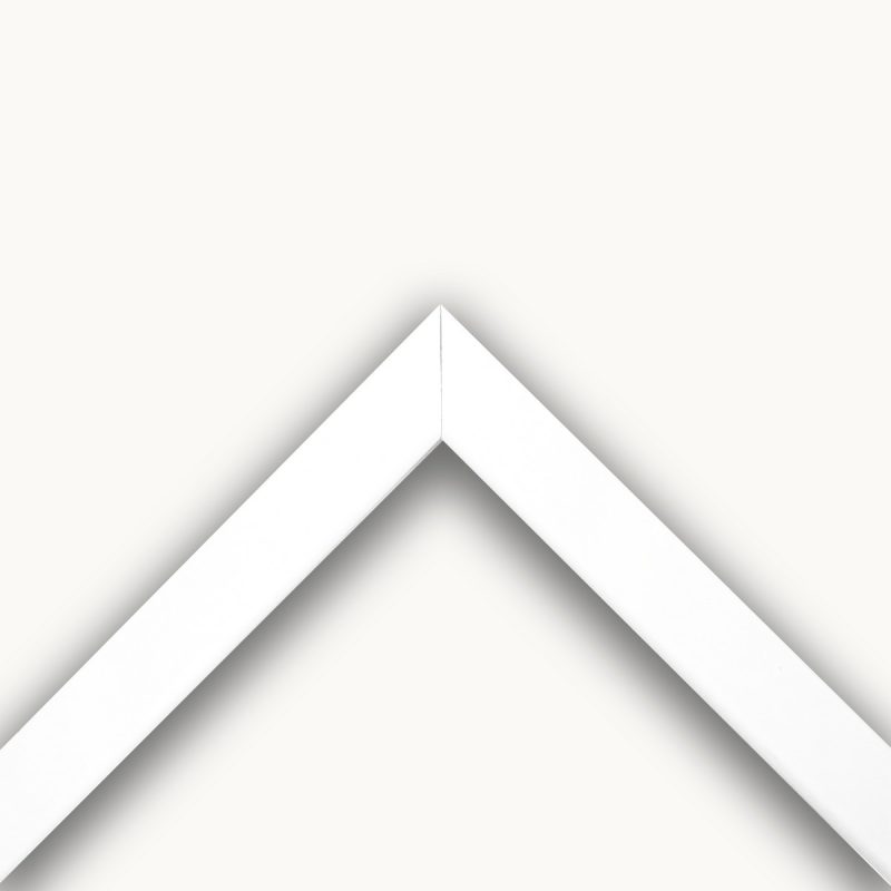 Cornice piatta laccato opaco bianco art. 28F39OP