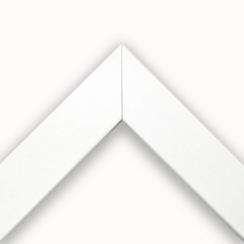 Cornice piatta laccato opaco bianco art. 40RA39OP