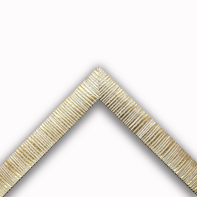 Cornice pellicola stampata bianco-oro art. 427STA39ORO