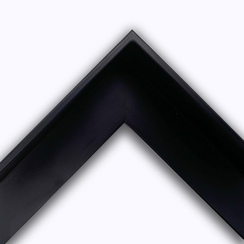 Cornice a cassetta americana laccato opaco nero art. 547F22OP