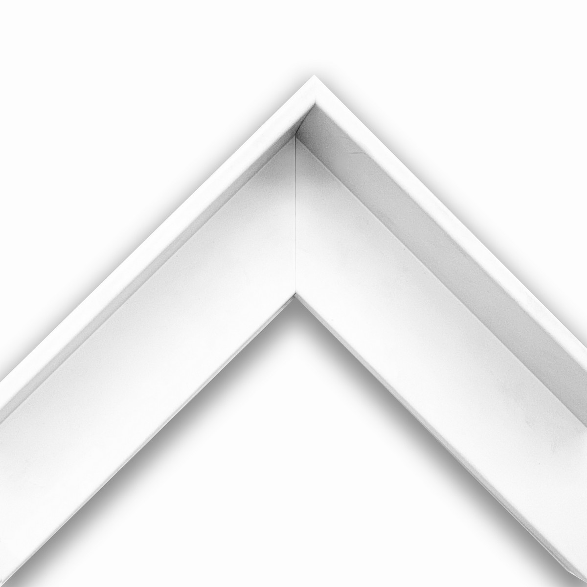 Cornice a cassetta americana laccato opaco bianco art. 547F39OP