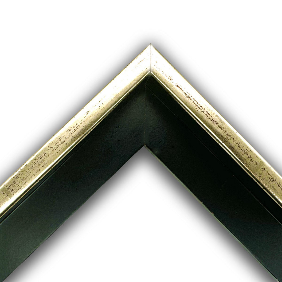 Cornice a cassetta americana laccato opaco pellicola nero-oro art. 811RF22DVPC