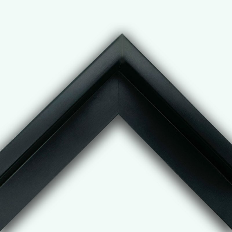 Cornice a cassetta americana  laccato opaco  nero  art. 811RF22OP