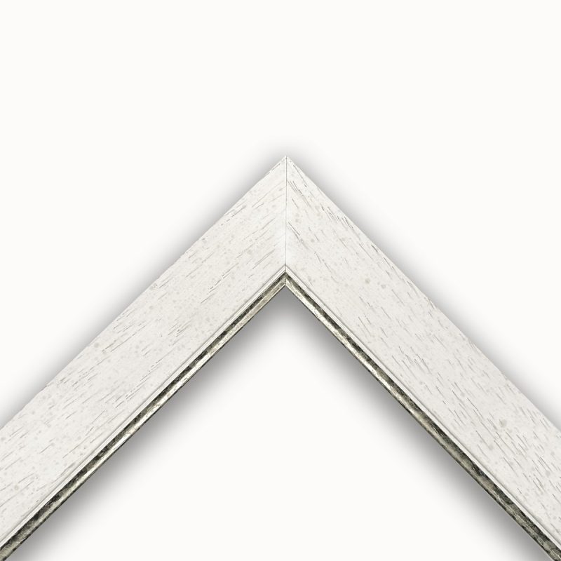 Cornice passepartout bianco-argento art. PASS35A0039A