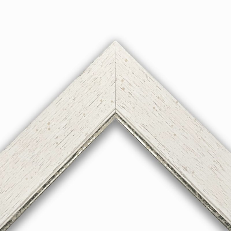 Cornice passepartout bianco-argento art. PASS45A0039A